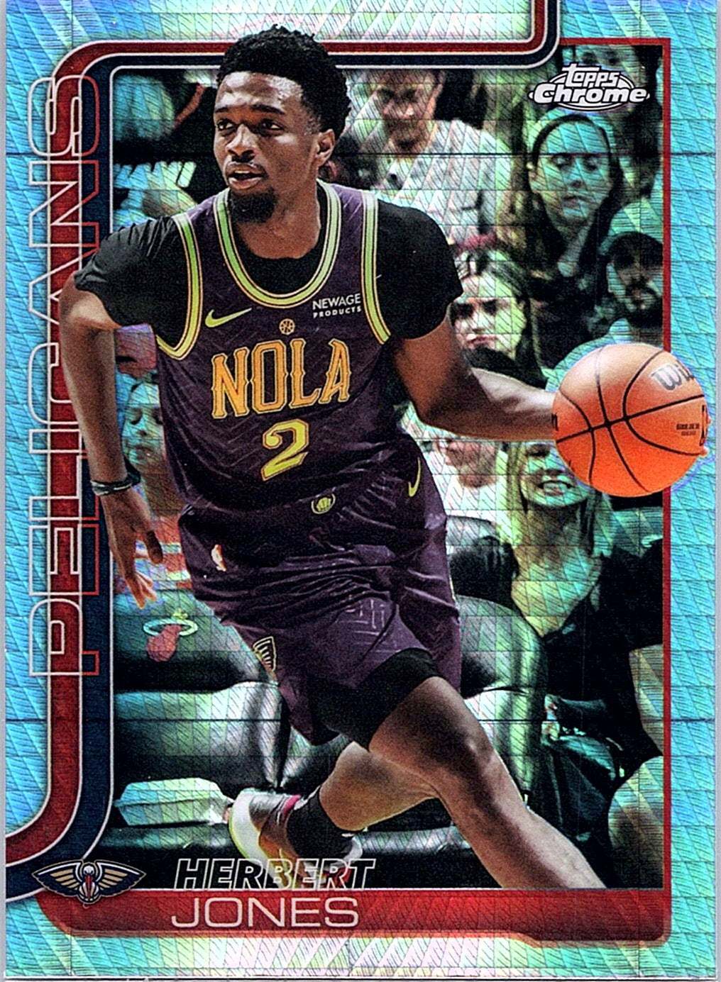 2025-26 Topps Chrome Herbert Jones #120 Prism Refractor New Orleans Pelicans