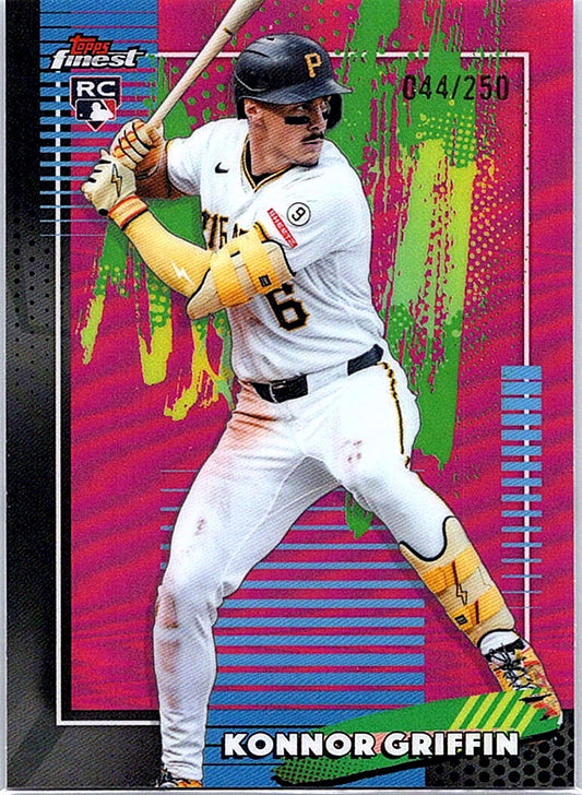 2026 Finest Konnor Griffin #6 Pink Refractors Pittsburgh Pirates #/250