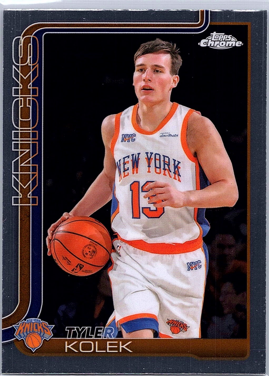2025-26 Topps Chrome Tyler Kolek #139 New York Knicks