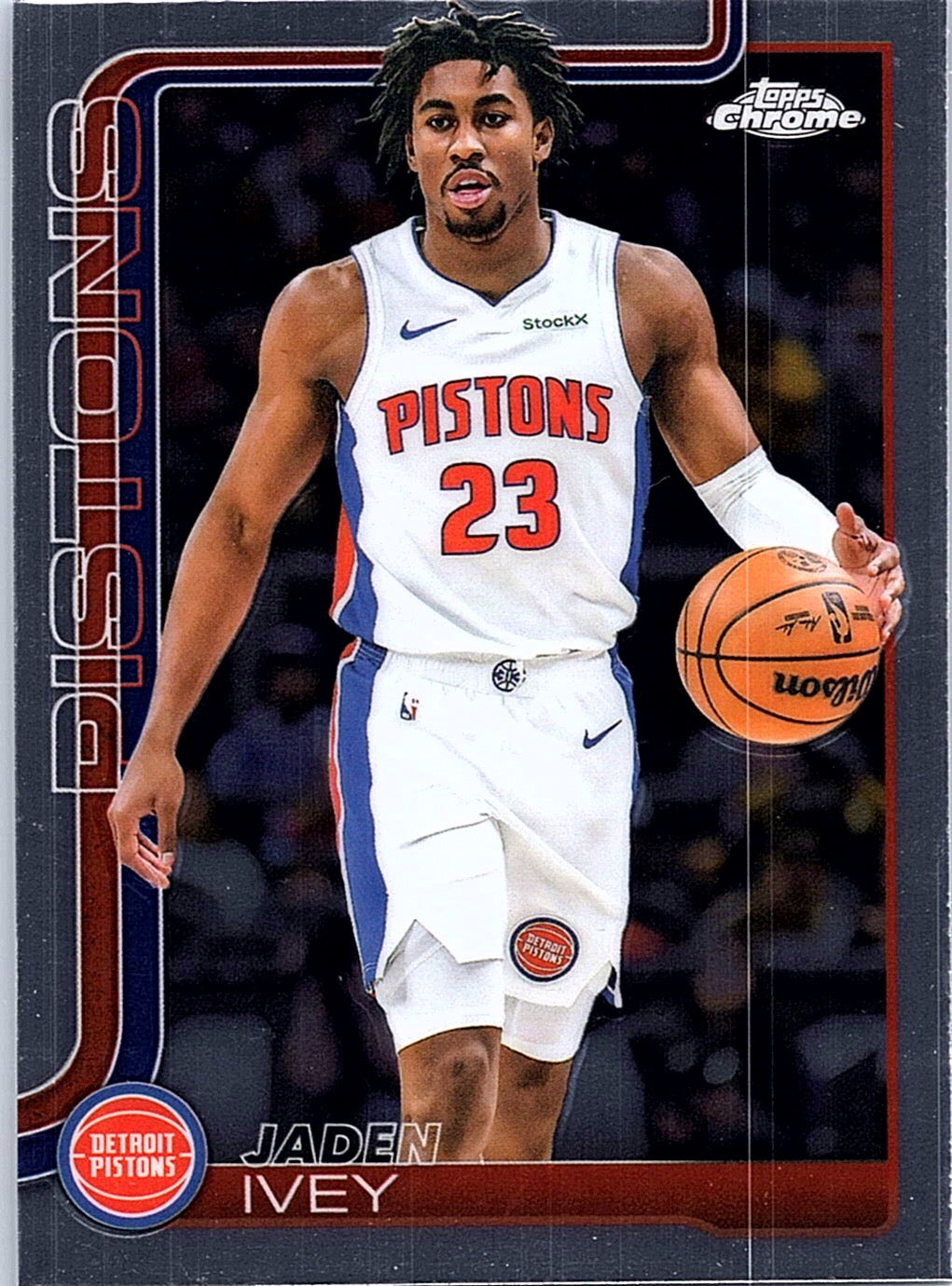 2025-26 Topps Chrome Jaden Ivey #61 Detroit Pistons