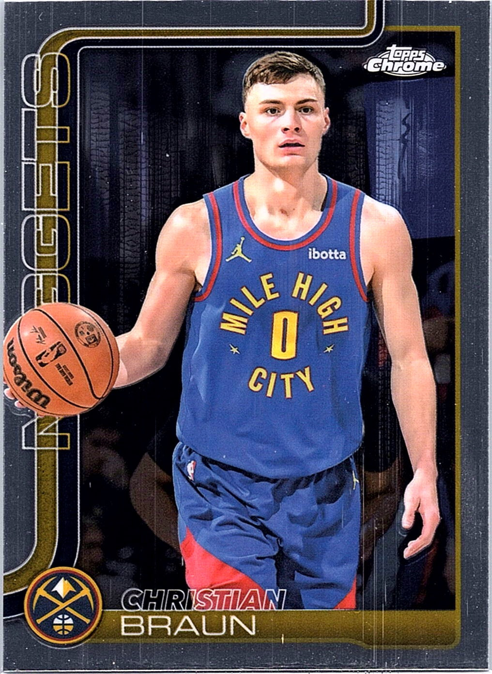 2025-26 Topps Chrome Christian Braun #82 Denver Nuggets