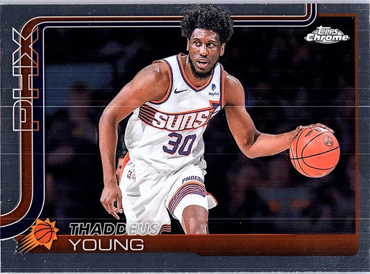 2025-26 Topps Chrome Thaddeus Young #135 Phoenix Suns