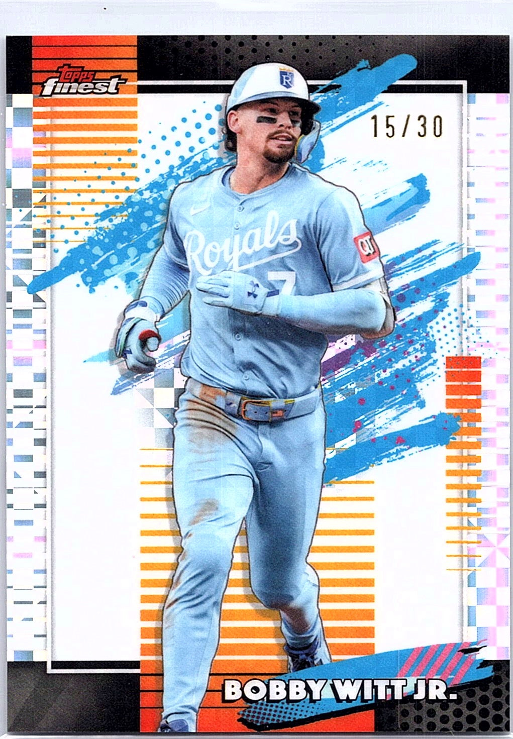2026 Finest Bobby Witt Jr. #107 White Mini-Diamond Refractors Royals #/30