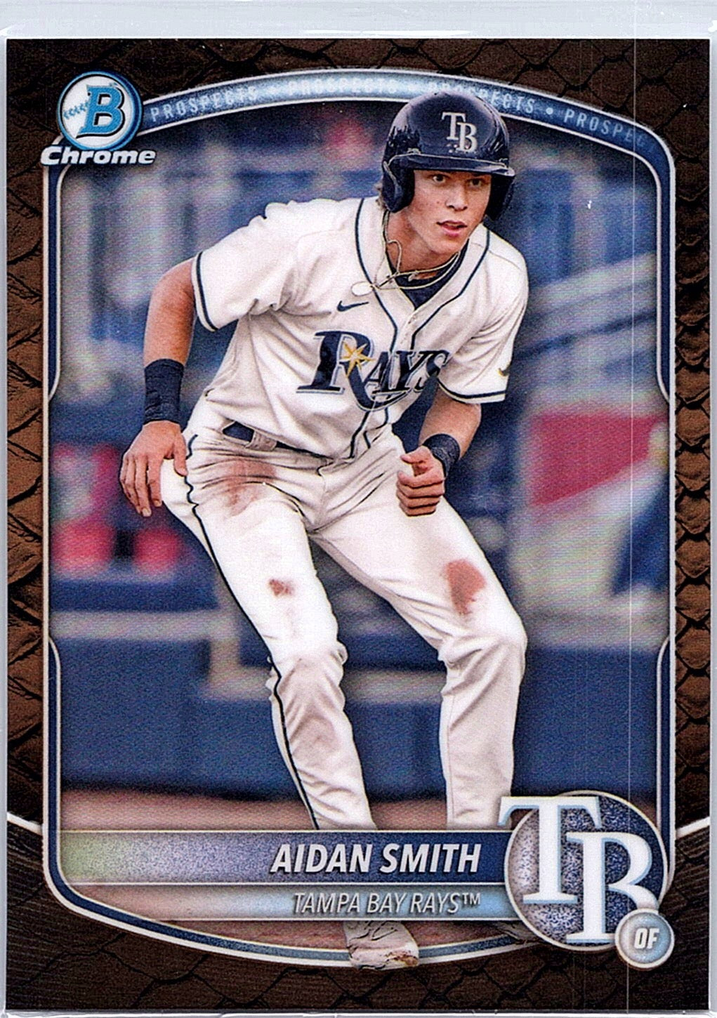 2025 Bowman Aidan Smith #BCP-81 Chrome Prospects Reptilian Refractor Rays