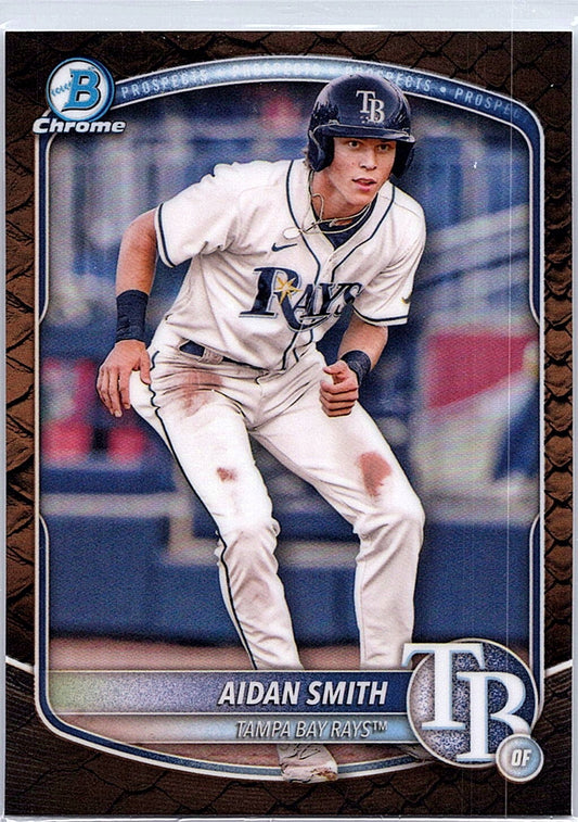 2025 Bowman Aidan Smith #BCP-81 Chrome Prospects Reptilian Refractor Rays
