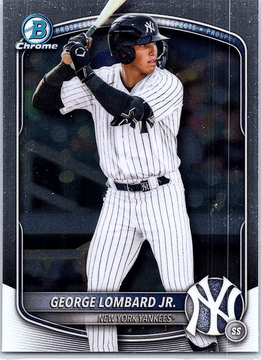 2025 Bowman Draft George Lombard Jr. #BDC-43 Chrome New York Yankees