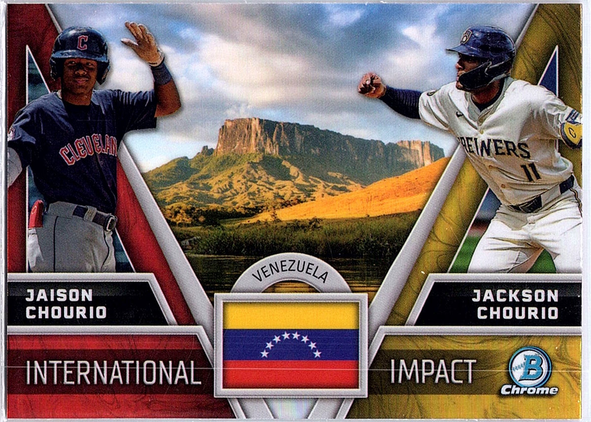 2024 Bowman Chrome Jaison Chourio / Jackson Chourio #II-11 International Impact