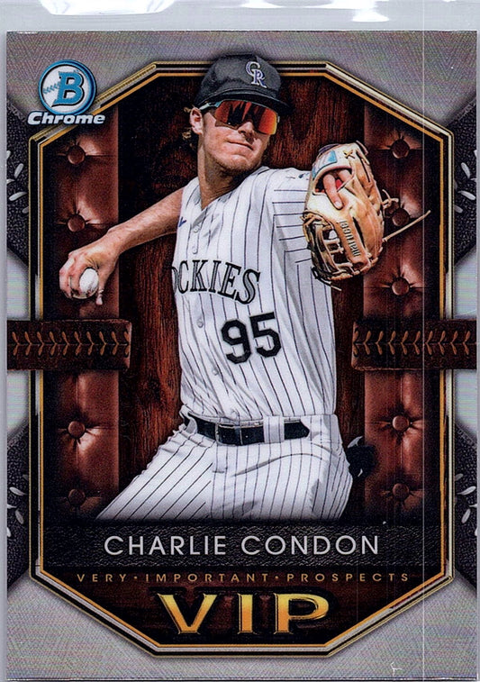 2025 Bowman Charlie Condon #VIP-9 Very Important Prospects Colorado Rockies