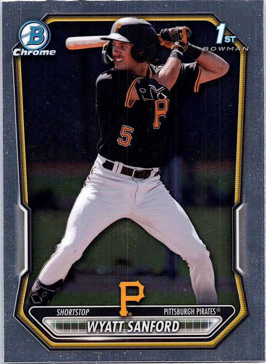 2026 Bowman Wyatt Sanford #BCP-66 Chrome Prospects Pittsburgh Pirates