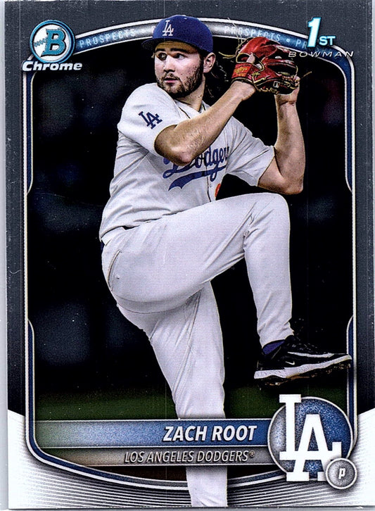 2025 Bowman Draft Zach Root #BDC-22 Chrome Los Angeles Dodgers