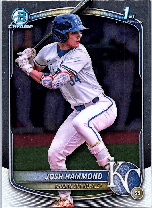 2025 Bowman Draft Josh Hammond #BDC-185 Chrome Kansas City Royals