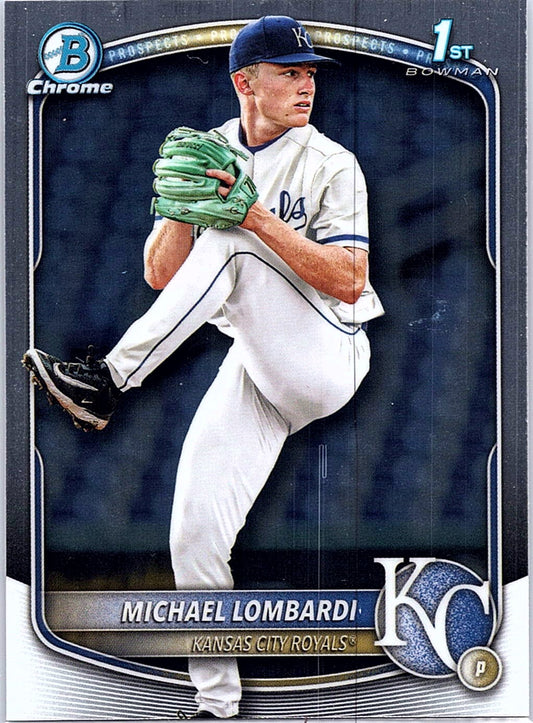 2025 Bowman Draft Michael Lombardi #BDC-118 Chrome Kansas City Royals