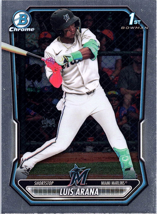 2026 Bowman Luis Arana #BCP-72 Chrome Prospects Miami Marlins