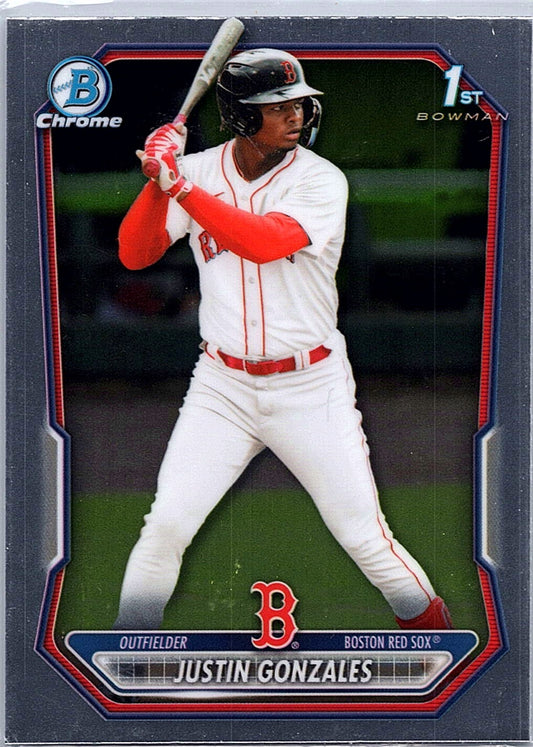2026 Bowman Justin Gonzales #BCP-141 Chrome Prospects Boston Red Sox