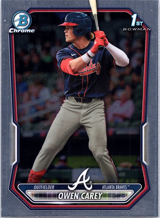 2026 Bowman Owen Carey #BCP-69 Chrome Prospects Atlanta Braves