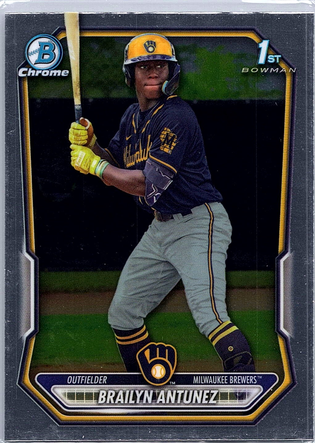 2026 Bowman Brailyn Antunez #BCP-41 Chrome Prospects Milwaukee Brewers