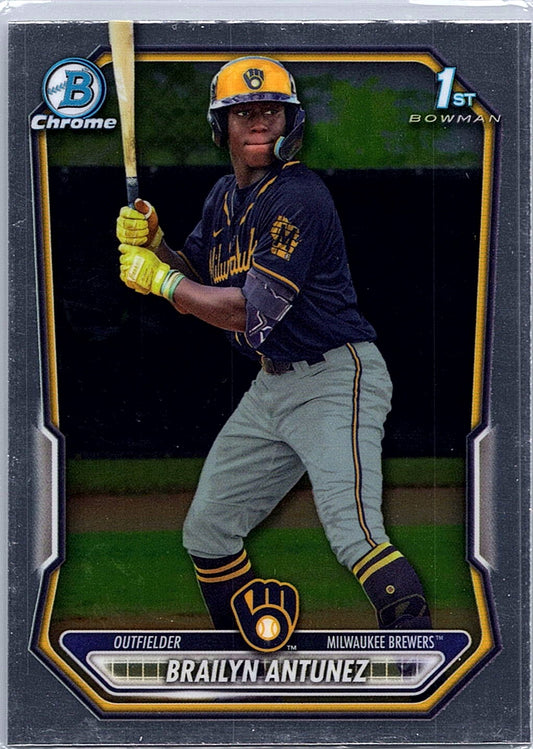 2026 Bowman Brailyn Antunez #BCP-41 Chrome Prospects Milwaukee Brewers