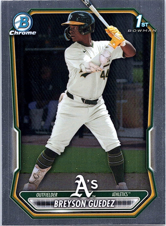 2026 Bowman Breyson Guedez #BCP-32 Chrome Prospects Athletics