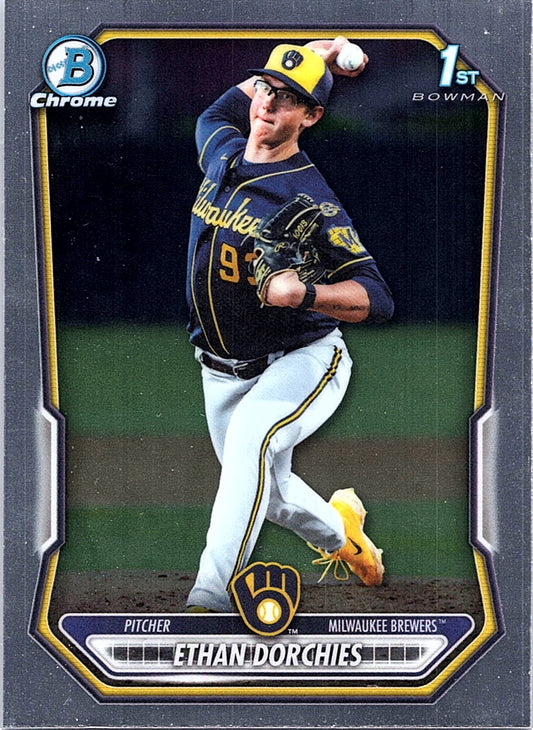 2026 Bowman Ethan Dorchies #BCP-52 Chrome Prospects Milwaukee Brewers