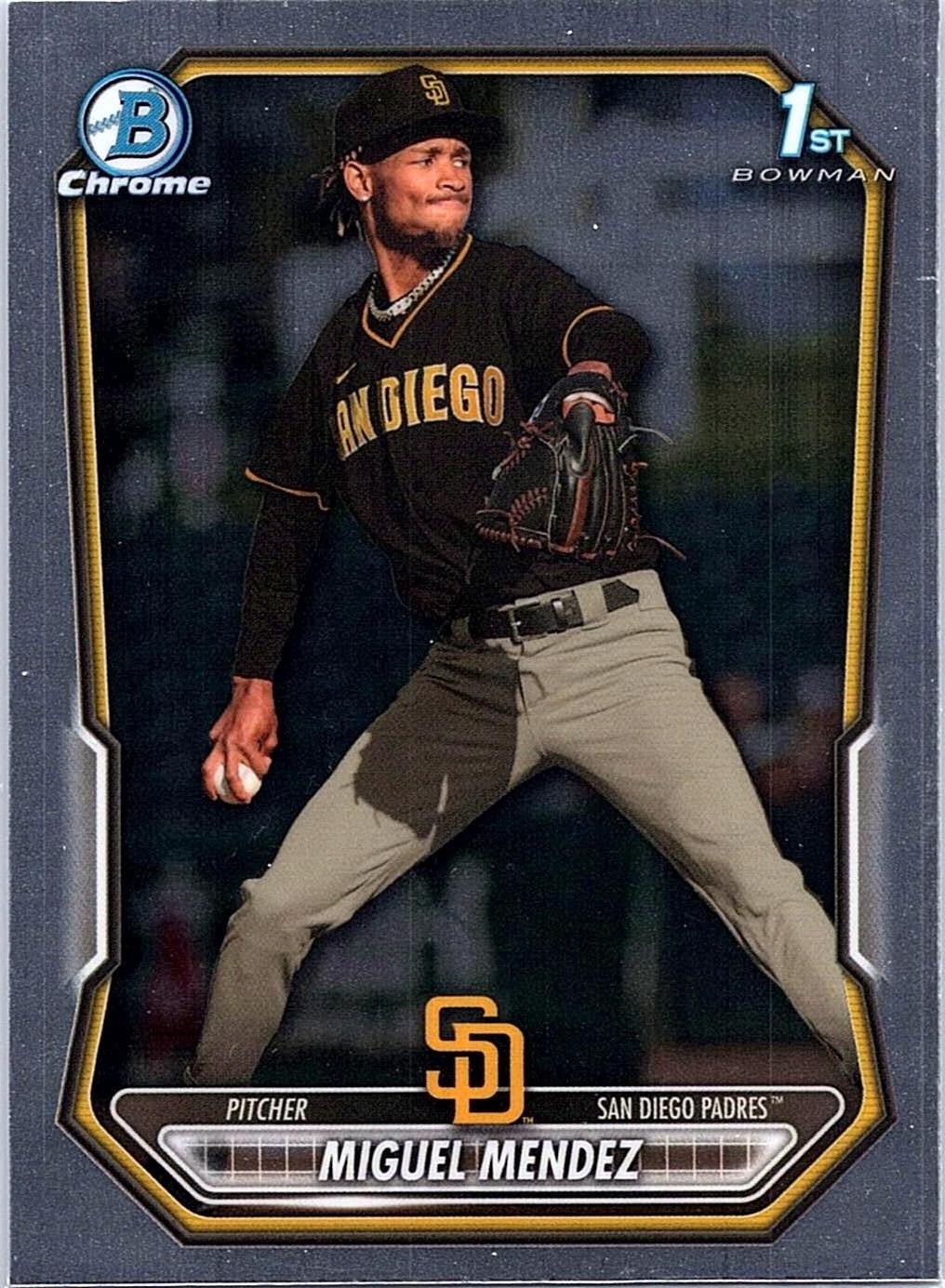 2026 Bowman Miguel Mendez #BCP-107 Chrome Prospects San Diego Padres