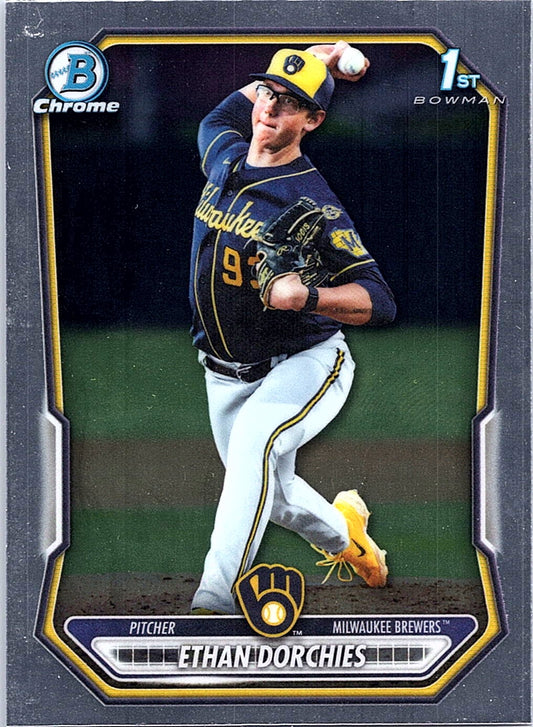 2026 Bowman Ethan Dorchies #BCP-52 Chrome Prospects Milwaukee Brewers