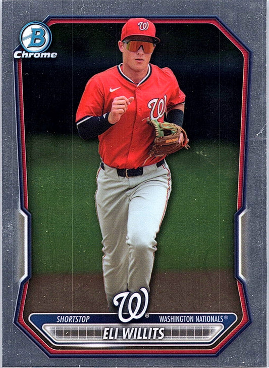 2026 Bowman Eli Willits #BCP-95 Chrome Prospects Washington Nationals