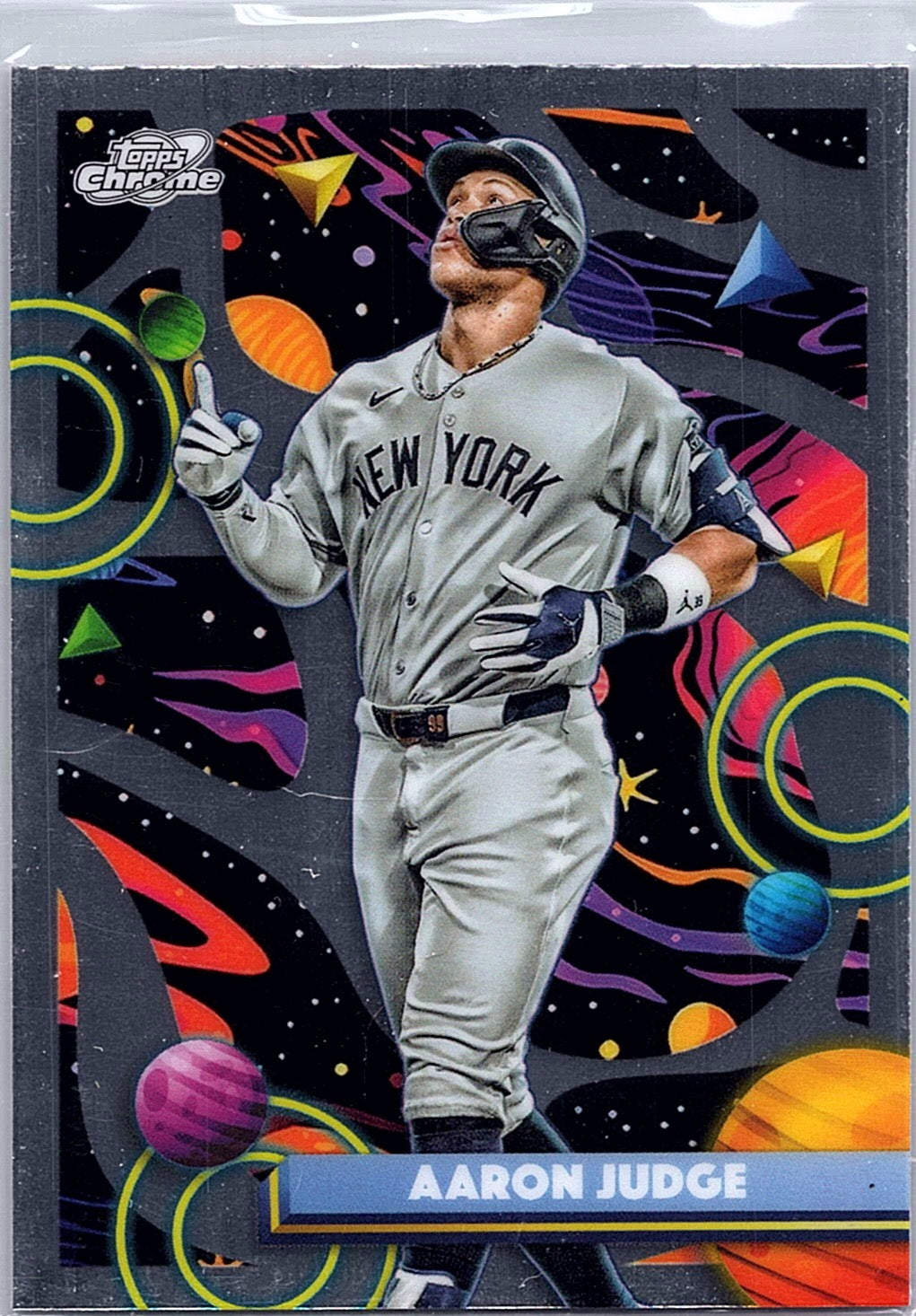 2025 Topps Chrome Cosmic Aaron Judge #185 New York Yankees