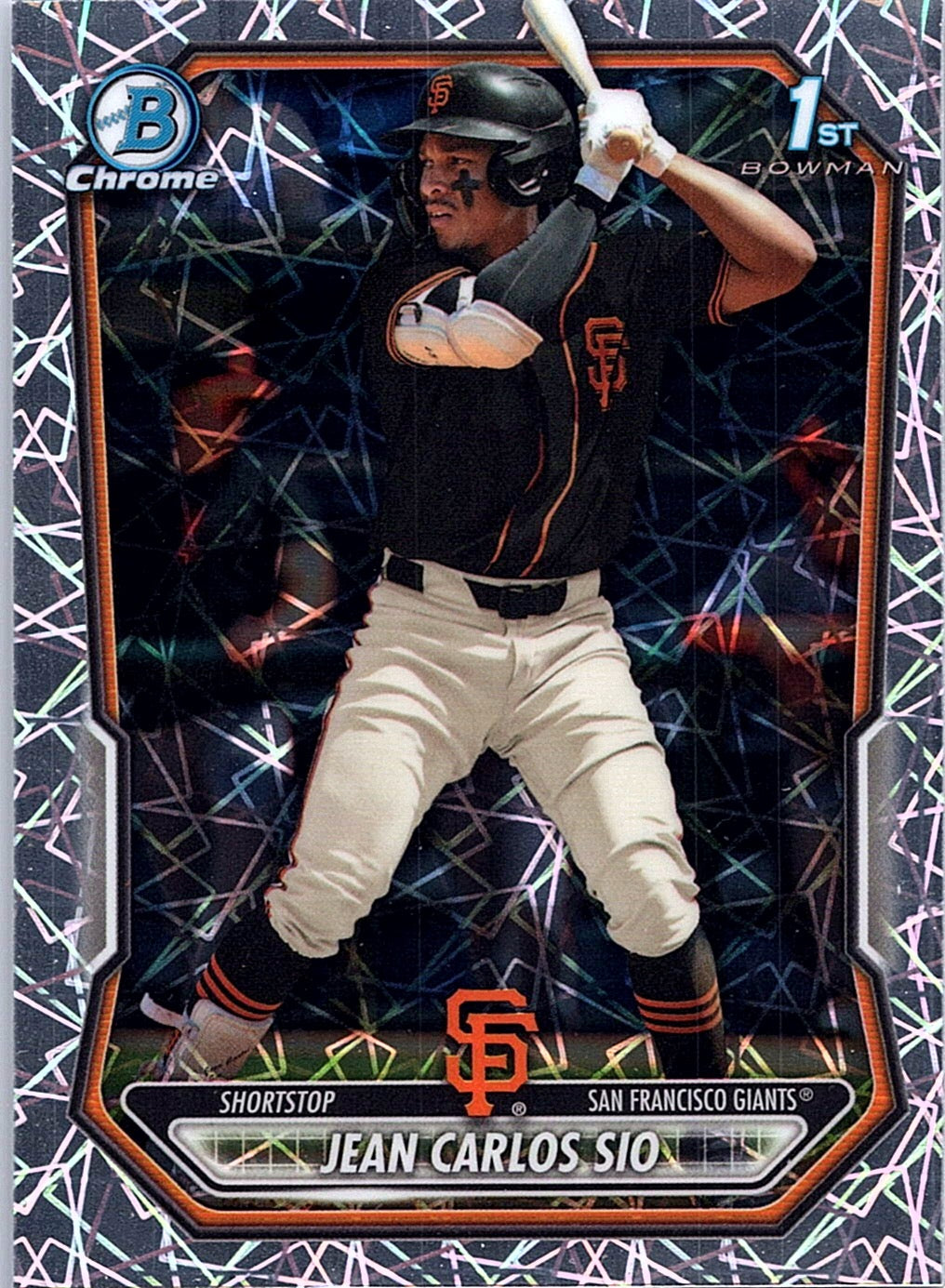 2026 Bowman Jean Carlos Sio #BCP-87 Chrome Prospects Lazer Refractor Giants