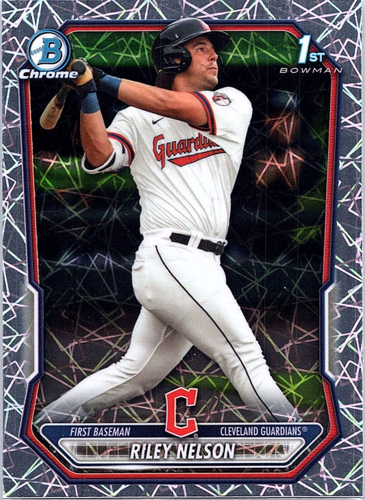2026 Bowman Riley Nelson #BCP-124 Chrome Prospects Lazer Refractor Guardians