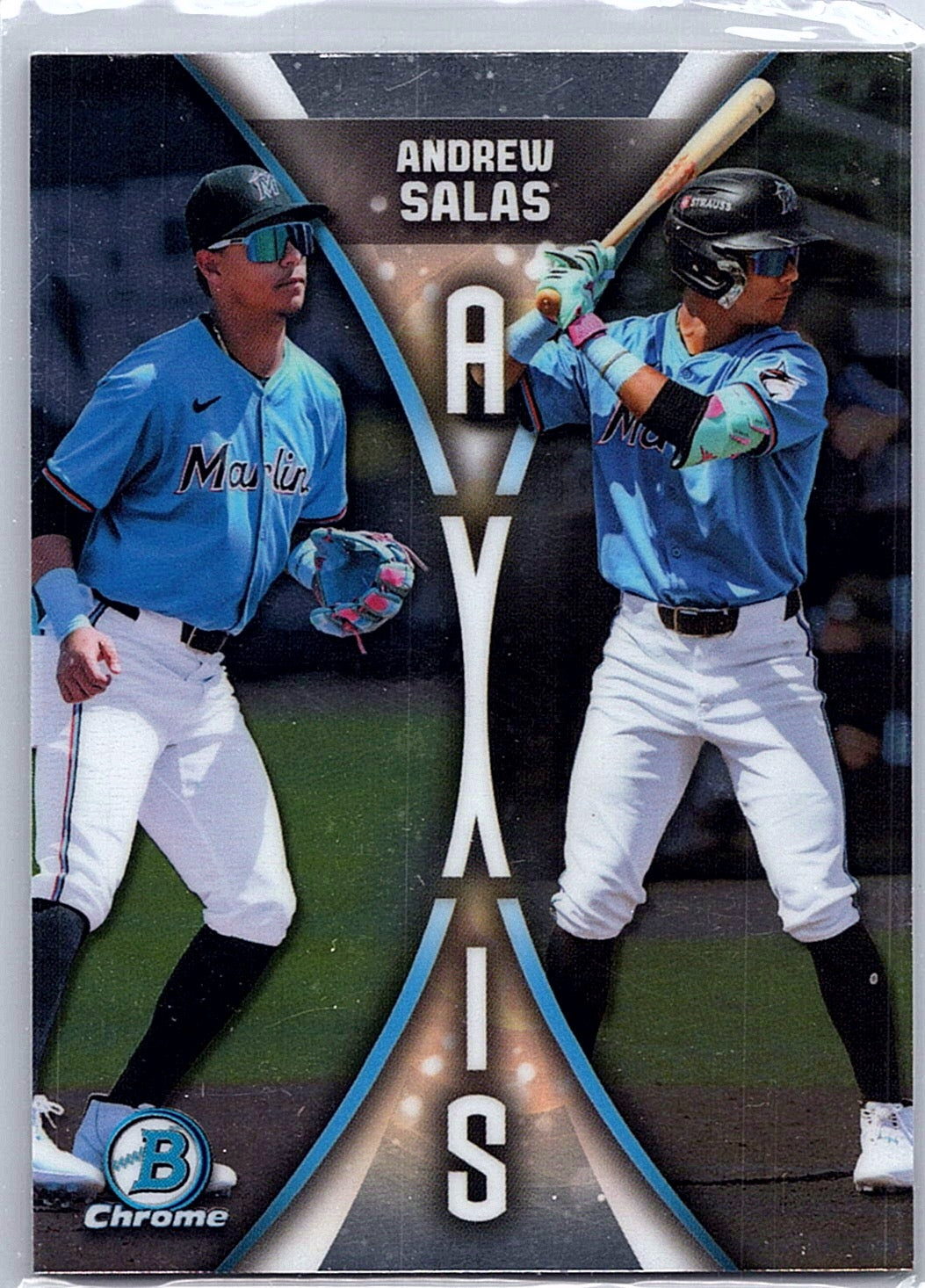 2025 Bowman Draft Andrew Salas #A-16 Axis Miami Marlins