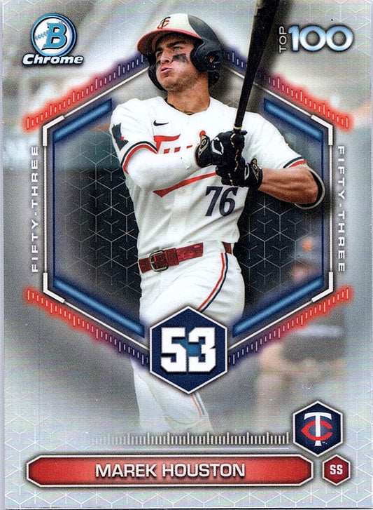 2026 Bowman Marek Houston #BTP-53 Bowman Scouts' Top 100 Minnesota Twins