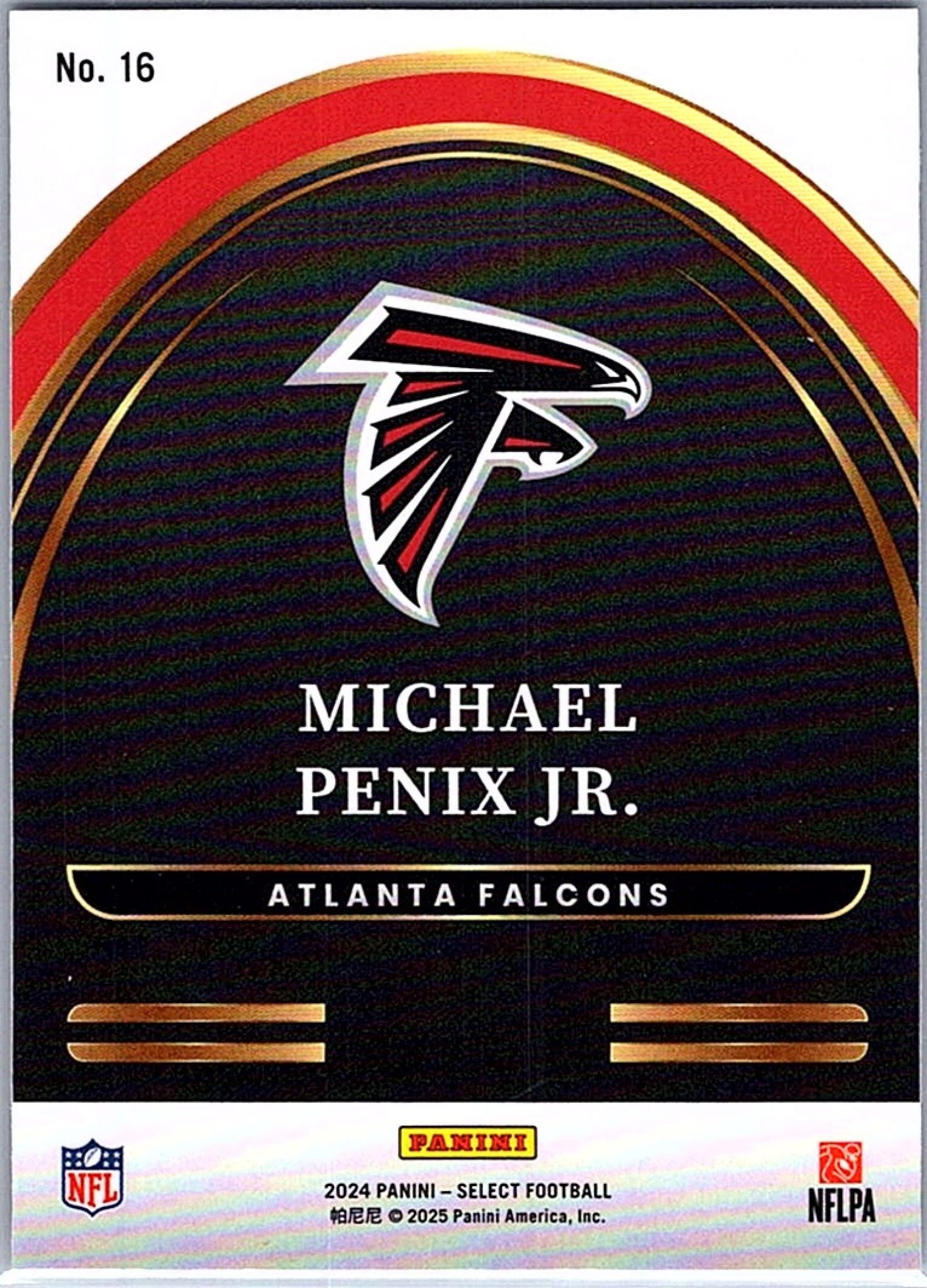 2024 Panini Select MICHAEL PENIX JR. #16 Future RC Falcons