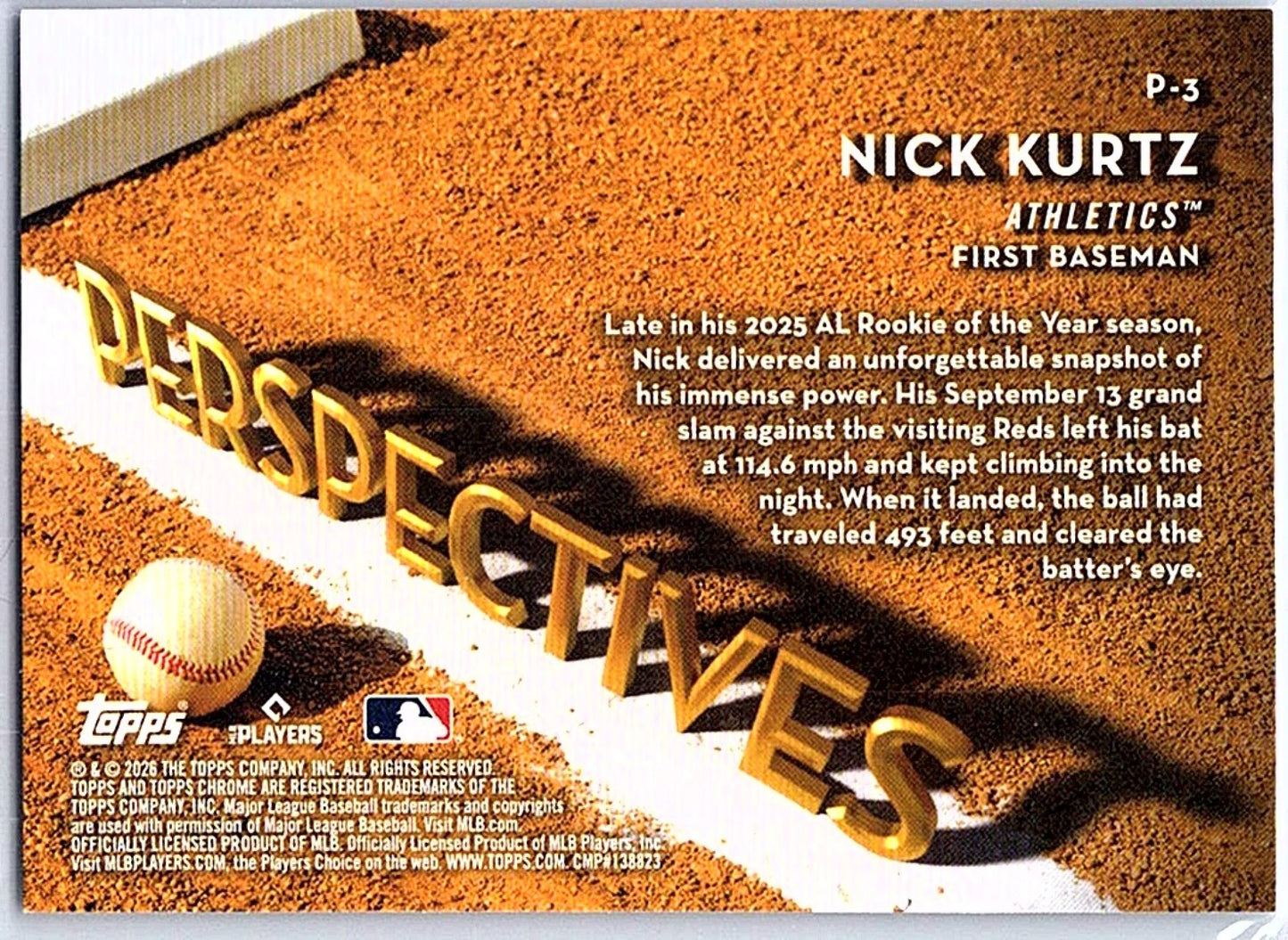 2026 Topps Chrome NICK KURTZ #P-3 Athletics