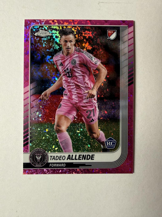 2025 Topps Chrome MLS Tadeo Allende #28 Pink Mini-Diamonds Refractor /250