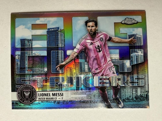 2025 Topps Chrome MLS Lionel Messi #BCS-10 Big City Strikers Inter Miami CF