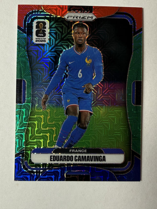 2026 Panini Prizm FIFA World Cup Eduardo Camavinga #23 RGB Mojo Prizm France