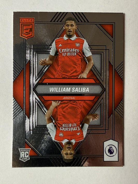 2022-23 Donruss Elite Premier League William Saliba #4 Elite Deck Arsenal FC