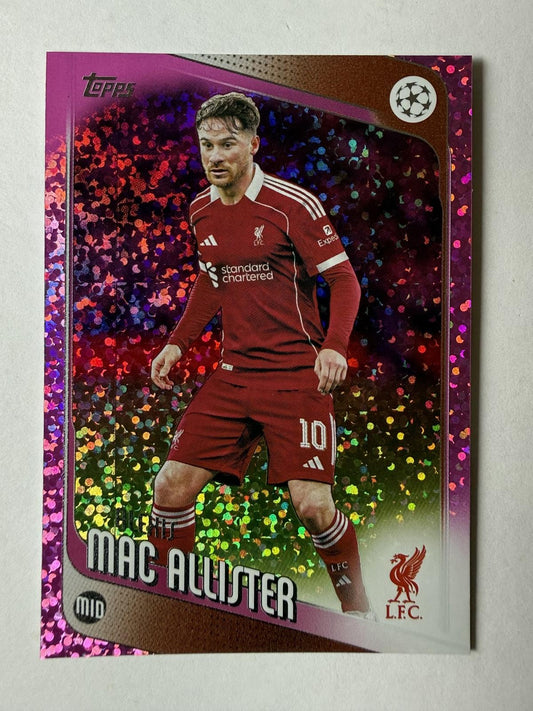 2025-26 Topps Chrome UEFA Club Alexis Mac Allister #67 Pink Mini-Diamonds /250