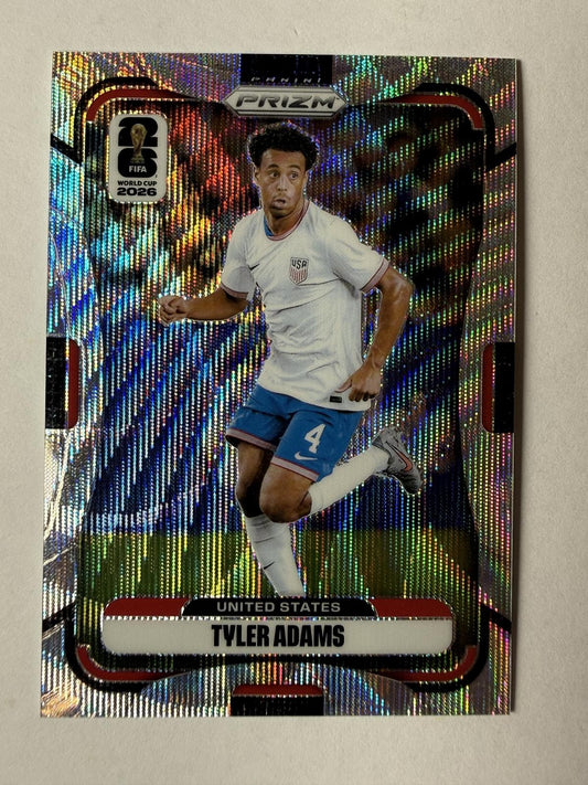 2026 Panini Prizm FIFA World Cup Tyler Adams #442 Wave Prizm USA