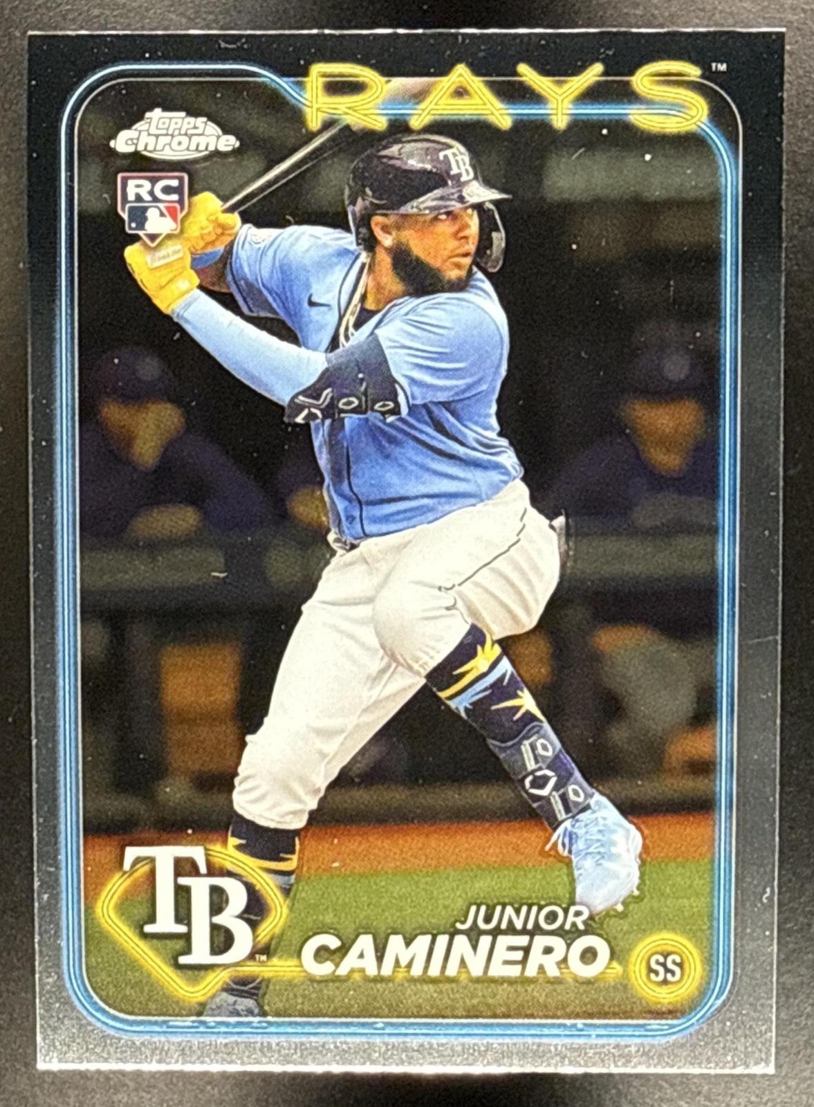 2024 Topps Chrome Junior Caminero #213 Tampa Bay Rays
