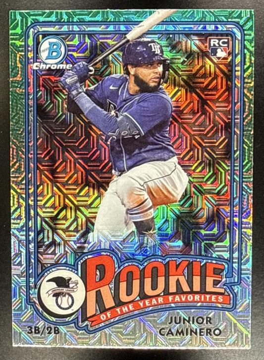 2024 Bowman Junior Caminero #ROY-8 Rookie of the Year Mojo Tampa Bay Rays