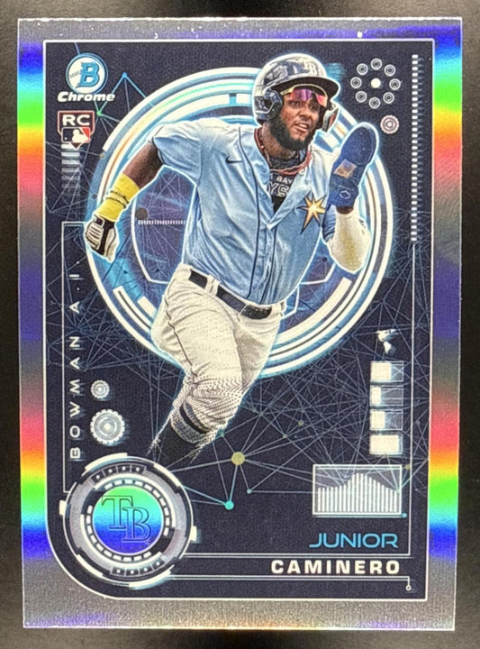 2024 Bowman Junior Caminero #BAI-20 Bowman A.I. Tampa Bay Rays
