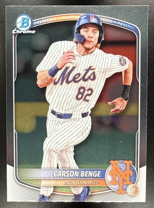 2025 Bowman Carson Benge #BCP-108 Chrome Prospects New York Mets