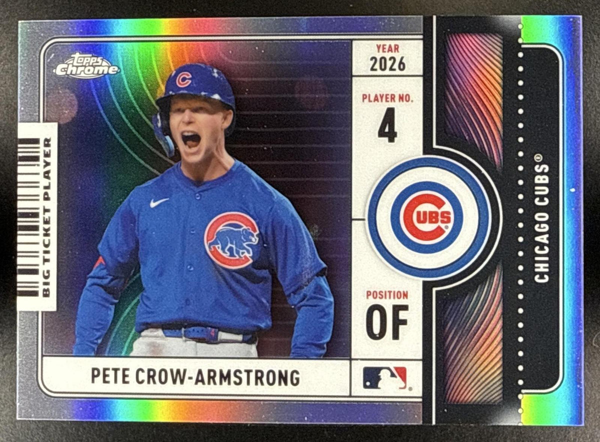 2026 Topps Chrome Pete Crow-Armstrong #BTP-13 Big Ticket Players Chicago Cubs