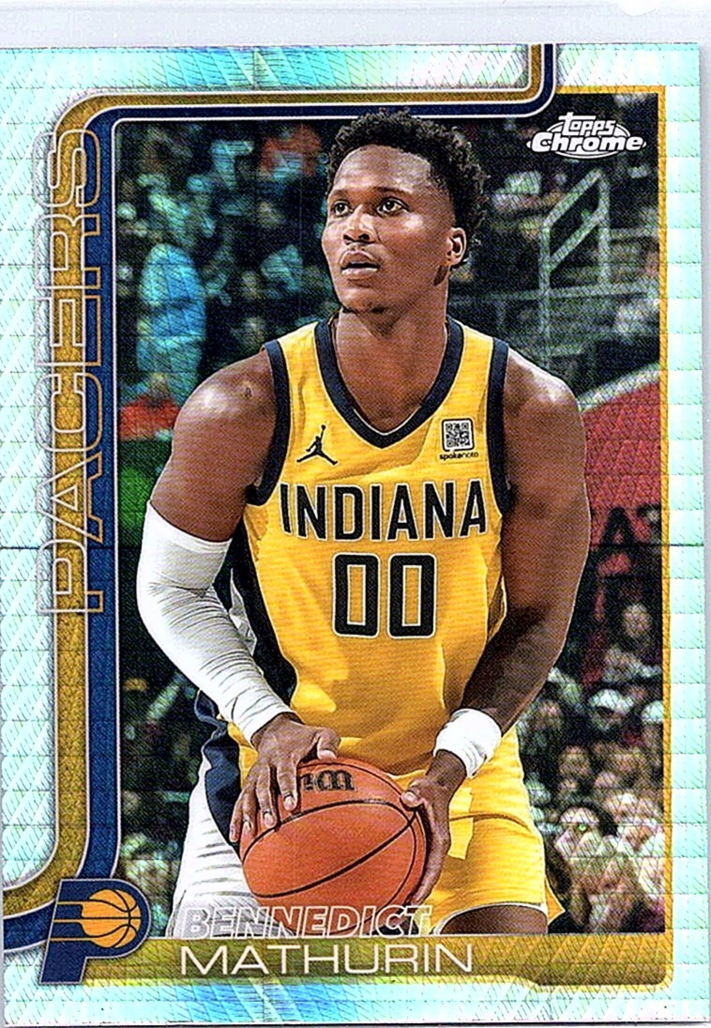 2025-26 Topps Chrome BENNEDICT MATHURIN #93 Prism Refractor Pacers