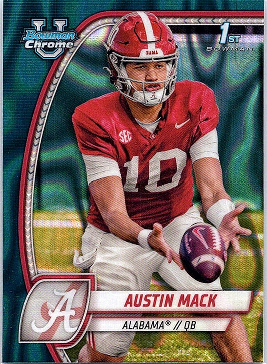 2024 Bowman Chrome University Austin Mack #87 Teal Lava Refractor 1st Prospect
