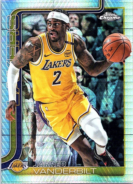 2025-26 Topps Chrome JARRED VANDERBILT #154 Prism Refractor Lakers