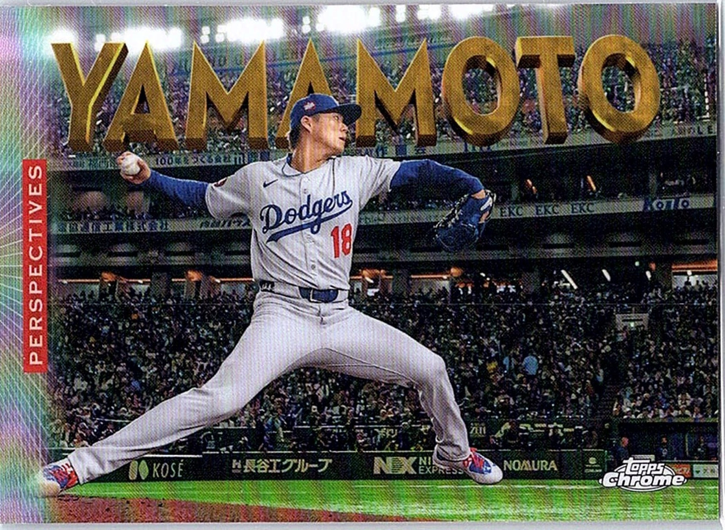 2026 Topps Chrome YOSHINOBU YAMAMOTO #P-4 Dodgers