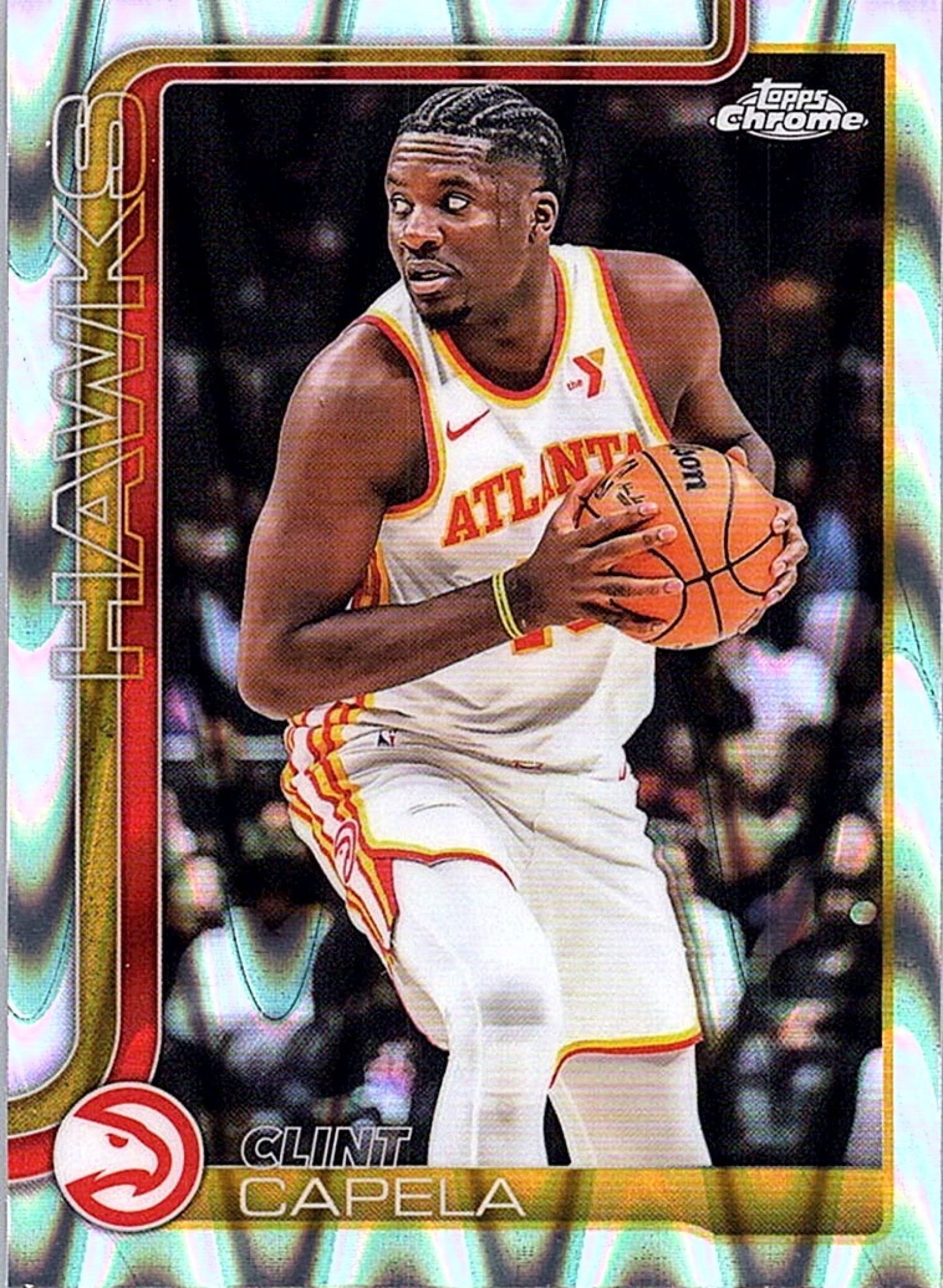 2025-26 Topps Chrome CLINT CAPELA #81 RayWave Refractor Hawks