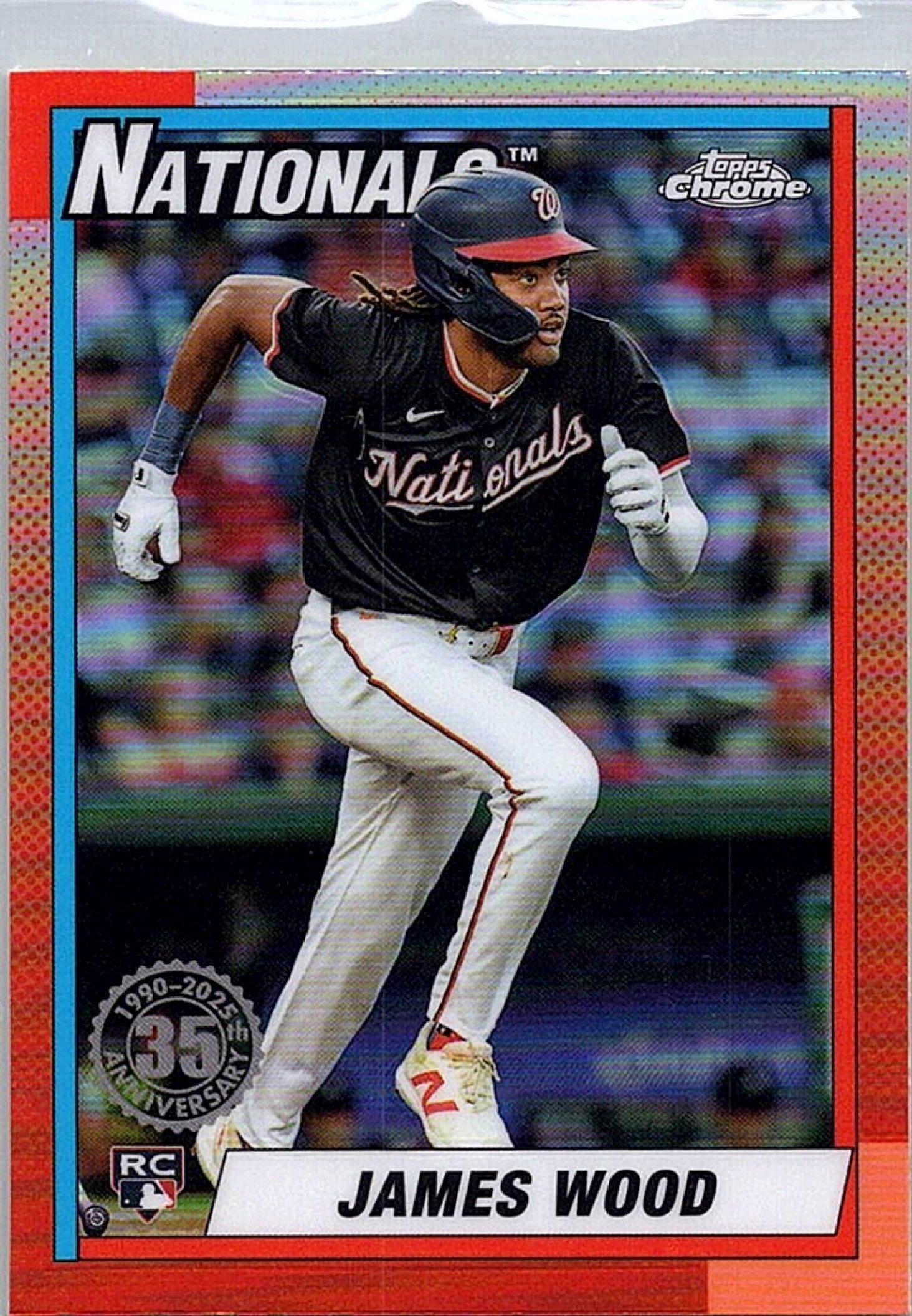 2025 Topps Chrome JAMES WOOD #90CB-15 Nationals